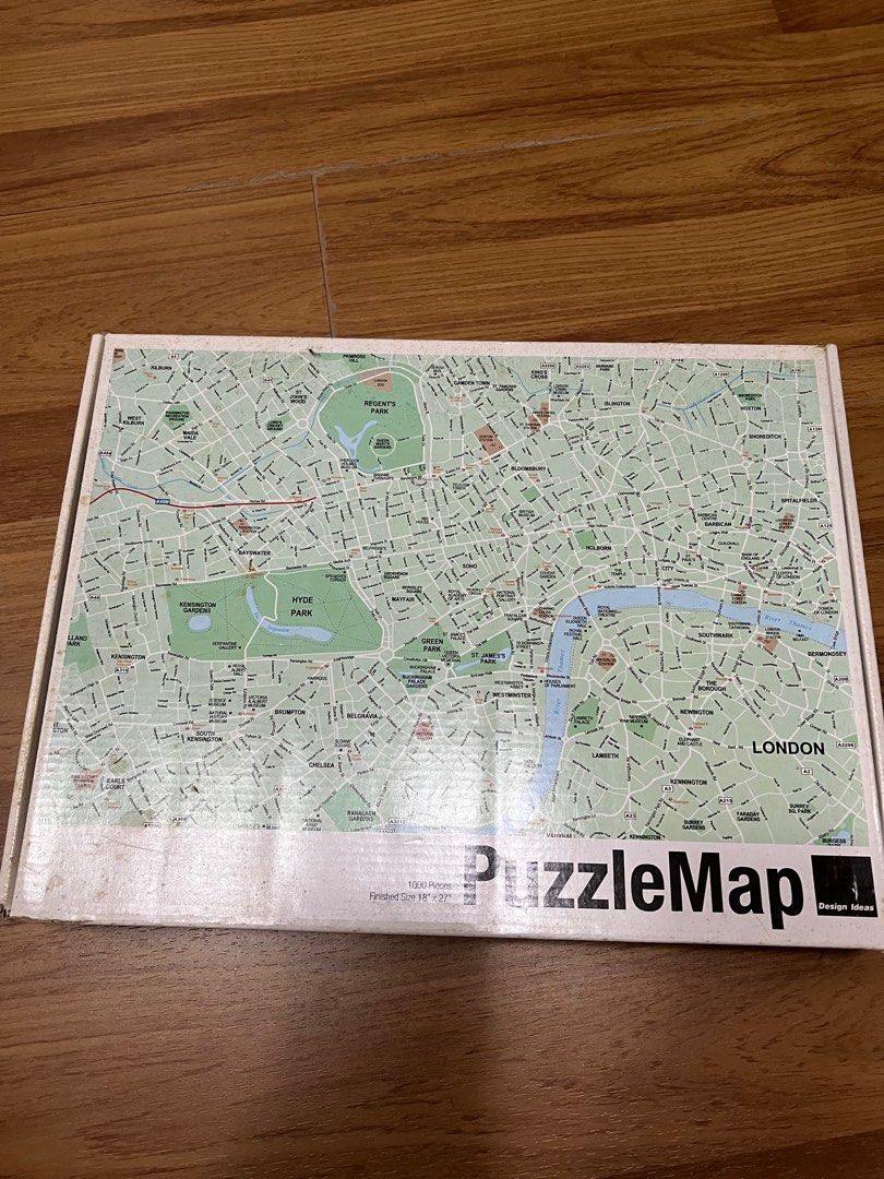 Super Fun 1000 pcs London Map Jigsaw Puzzle, Hobbies & Toys, Toys