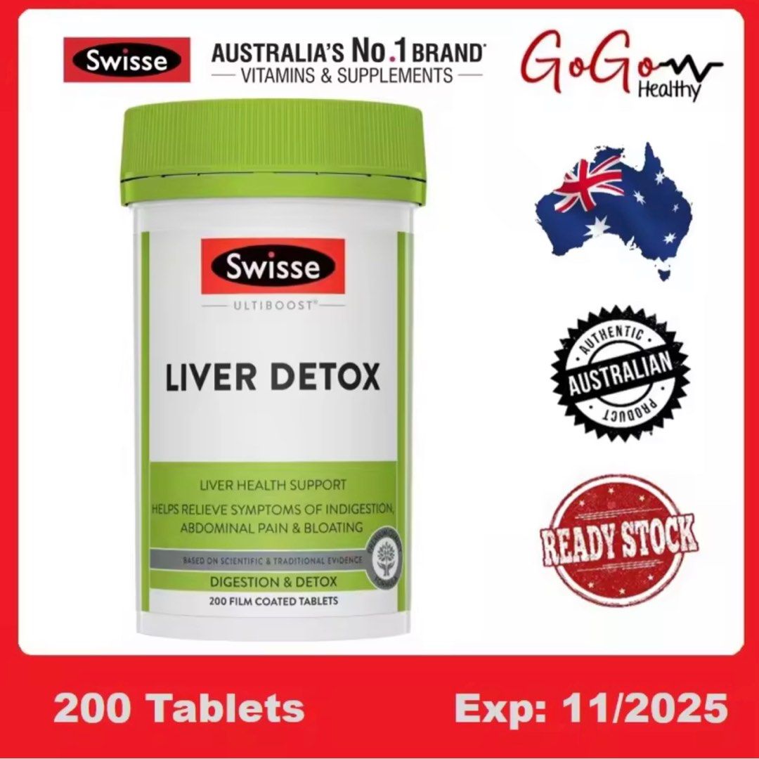 SWISSE LIVER DETOX 200 TABS, Health & Nutrition, Health Supplements