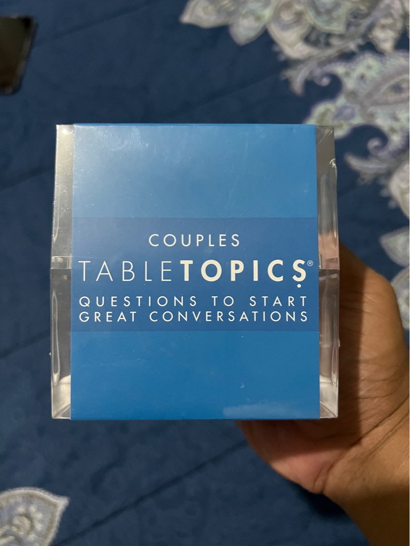 Table topics cards for couples on carousell