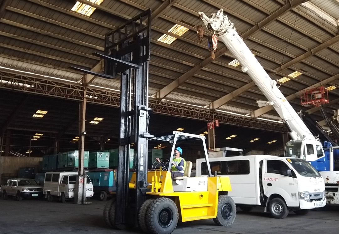 TCM 6 tons forklift with 4 meter high mast (Category: Construction Tools & Equipment) located in Quezon City. Submitted by MSYroughterrain (Listing ID 246819773, Image 3). Description: Watch this unit on youtube: https://youtu.be/nGV1Pu0znoQ Brand: TCM ( 100% made in Japan ) Email us: infoguzent@gmail.com Model: FD60Z7(T) Long Fork at 1.22 meters 4 meter high mast Isuzu 6BB1 diesel engine, whose spare parts are readily available at low prices Use