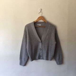 TERRANOVA GRAY KNITTED CARDIGAN