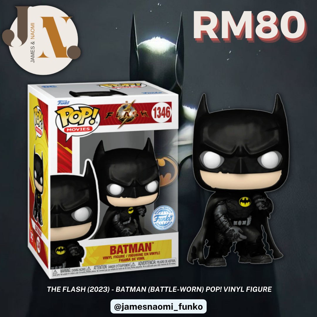 The Flash (2023) - Batman (Battle-Worn) Pop! Vinyl Figure, Hobbies & Toys,  Toys & Games on Carousell