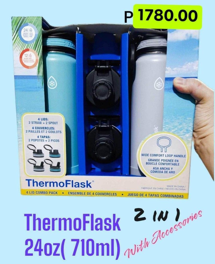 THERMOFLASK ORIGINAL FOR HOT AND COLD WATER, Furniture & Home Living