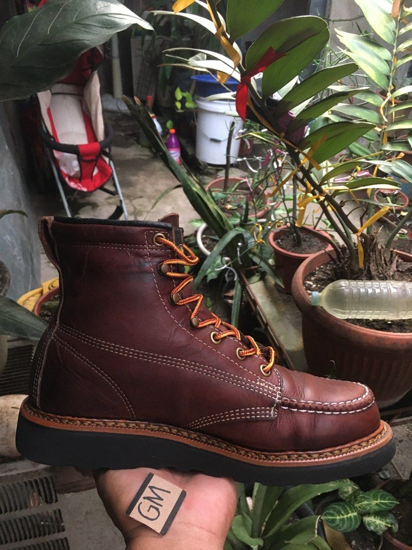 Thorogood Moc Toe Boots Brown Men s Fashion Footwear Boots on