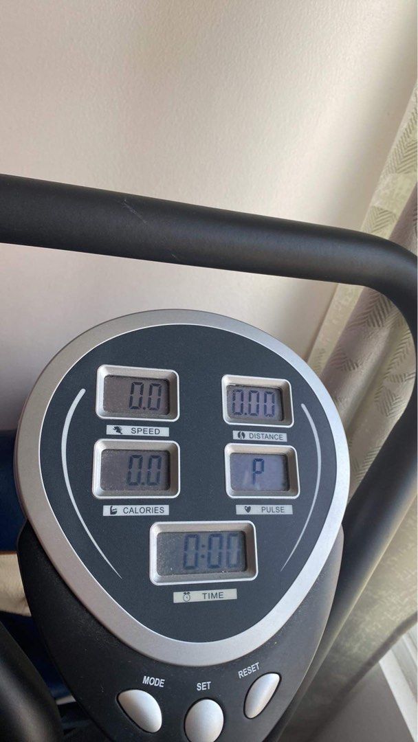 Toby s Sports Core Stationary Fitness Elliptical Exercise Bike w Free Batteries