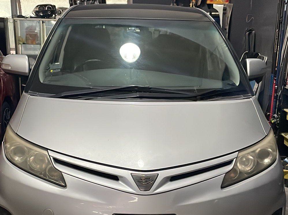 Toyota Estima headlights internal and external polishing, Car