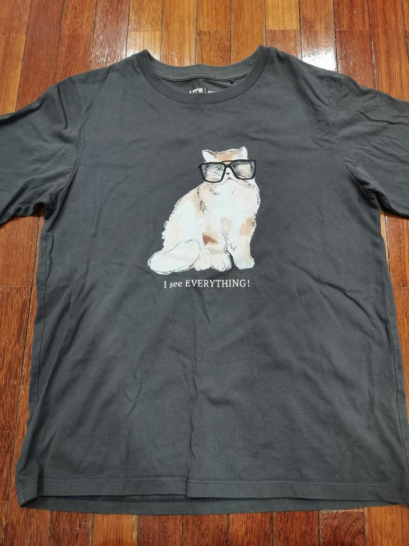 Uniqlo cat tee Women s Fashion Tops Shirts on Carousell