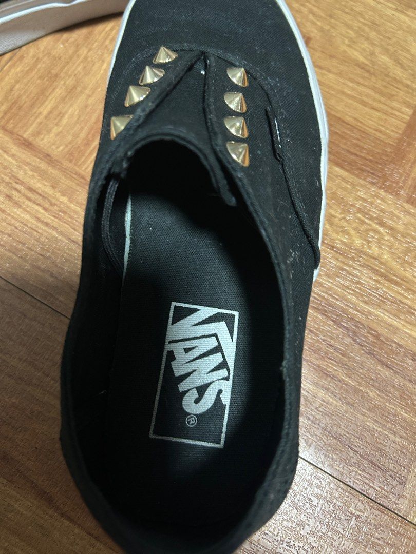 Van's laceless studded Sneakers (Category: Sneakers) located in Manila. Submitted by queenbeea (Listing ID 1221780236, Image 3). Description: Authentic Van's laceless slip on sneakers size 36- Fits 5.5 to 6 womens used twice. comes with original box price is negotiable.