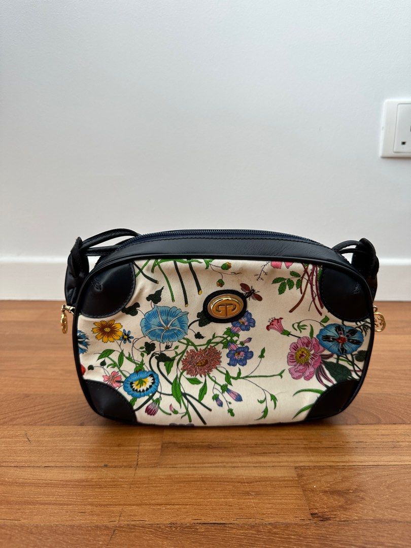 Gucci floral sling bag new arrivals