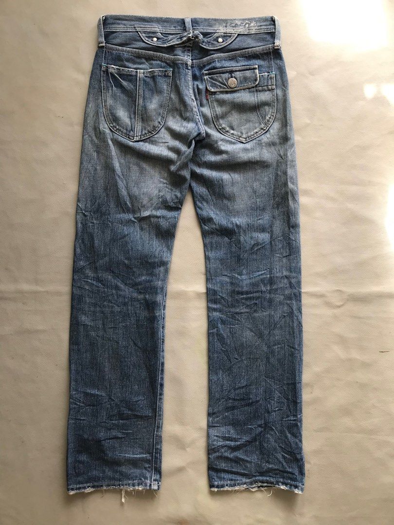 Vintage Levis 805 BUCKLE JEANS Selvedge Redline