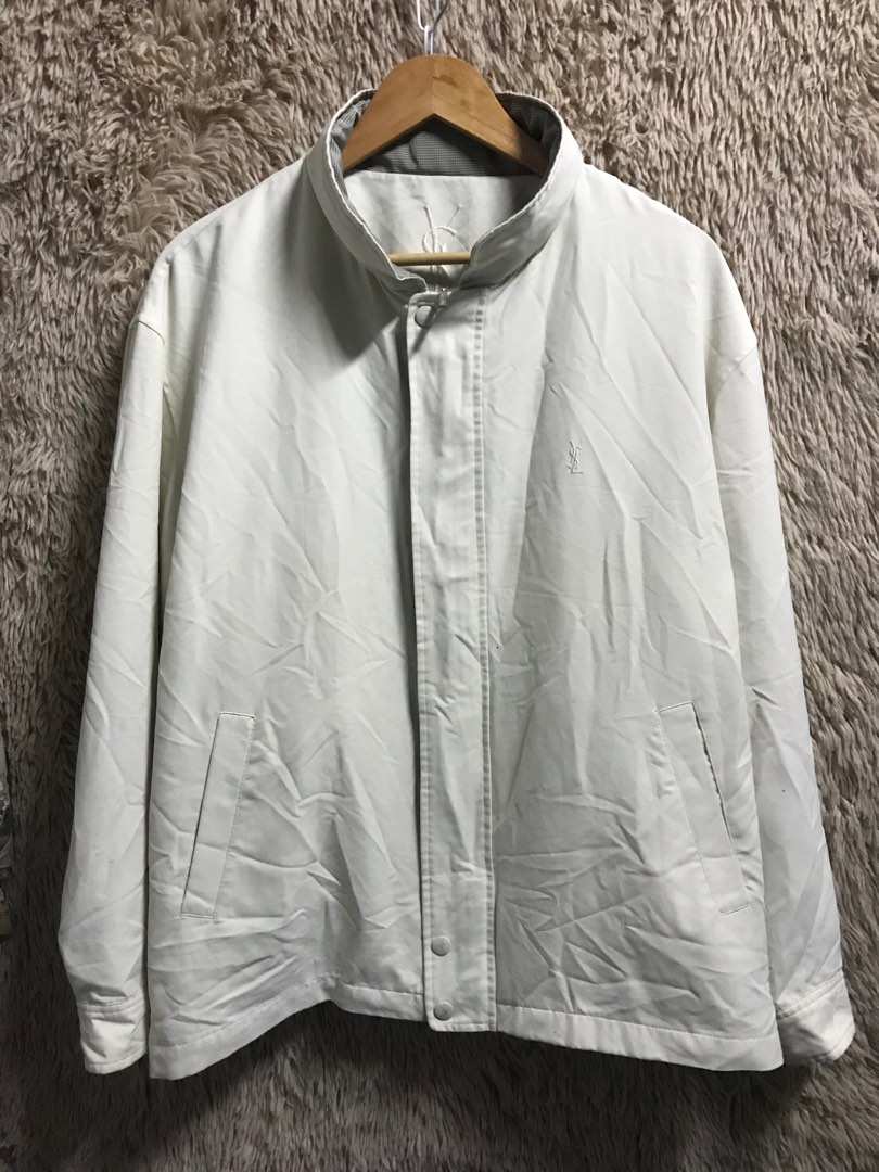 Vintage YSL Cream Harrington Jacket on Carousell