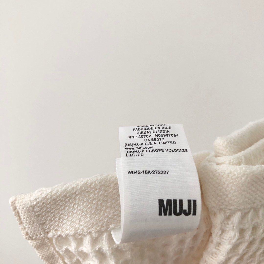 Muji waffle store towel