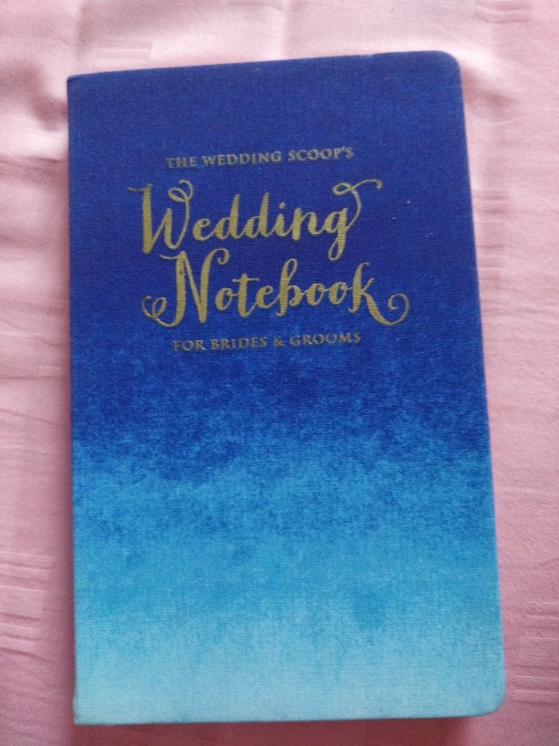 Wedding notebook on sale