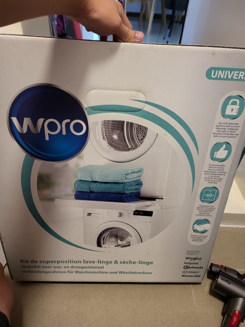 WHIRLPOOL universal stacking kit., Furniture & Home Living, Furniture