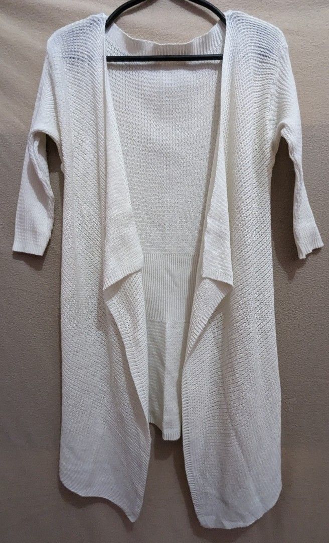 TELOPLAN haru knit cardigan white肩幅44