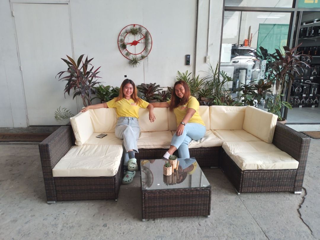 Wicker Sofa Set C (Category: Sofas) located in San Pedro. Submitted by affordable_surplus.1 (Listing ID 1221709149, Image 3). Description: Wicker Sofa Set C Price: P22,500 with cushion and glass top table Please note: As surplus stocks are constantly moving, price and availability are subject to change without prior notice. Please confirm with us before finalizing your order. #wickersofa #sofaset #gardenset #outdoorfurniture.