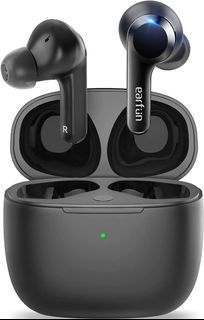 "Wireless Earbuds, EarFun® Air 4 Mics Noise Cancelling, Wireless Charging  Bluetooth 5.0 Earbuds, Touch Control, USB-C Quick Charge, Deep Bass, in-Ear  Detection Headphones, 35H Playtime, IPX7 Waterproof"
