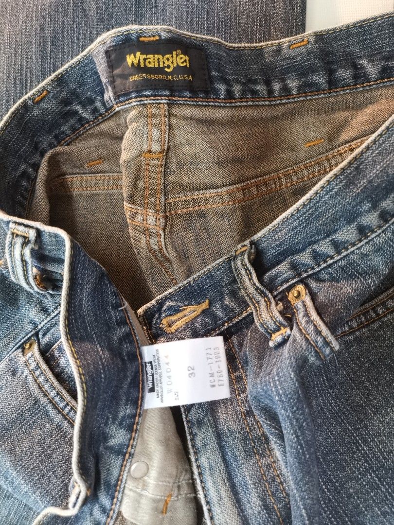Wrangler Japan Regular Fit Men Jeans W32, Men's Fashion, Bottoms
