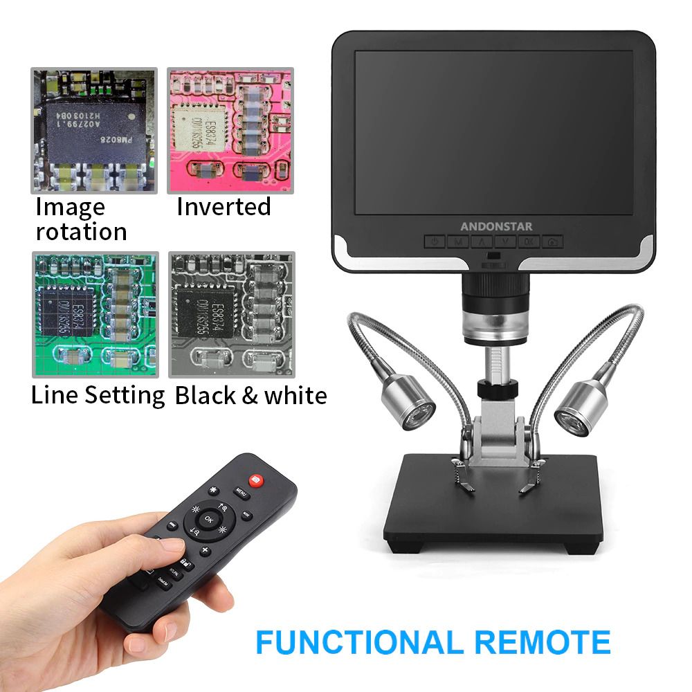 WTS: Andonstar AD206 7 Inch LCD Screen 2.0MP 200X Digital Microscope ...