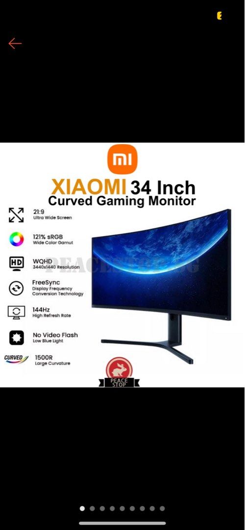 Xiaomi 34 Inch Monitor, Computers & Tech, Parts & Accessories, Monitor ...