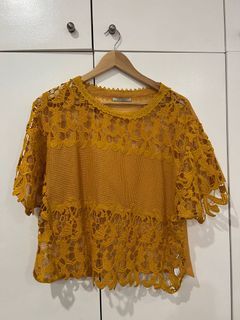 Yellow Zara Top