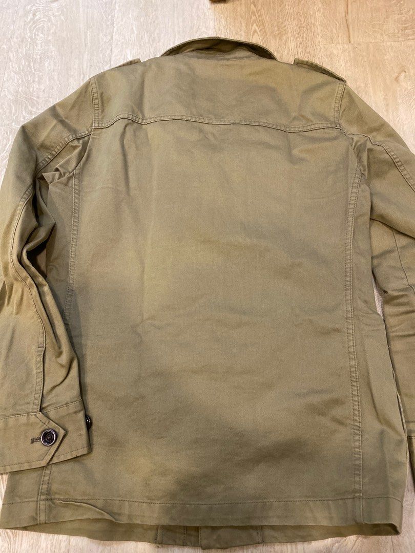 Zara Field Jacket M Olive green, Men's Fashion, Coats, Jackets and Outerwear on Carousell