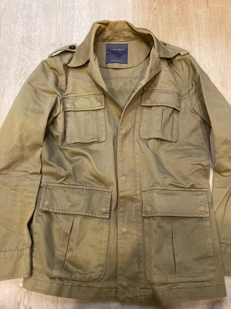 Zara Field Jacket M Olive green