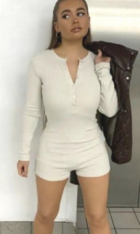 Zara short ribbed jumpsuit clearance