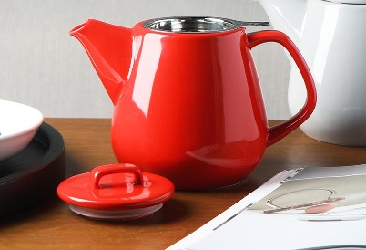  London Pottery Globe Extra Large Teapot with Strainer, 10 Cup  (3 Litre), Red : Home & Kitchen