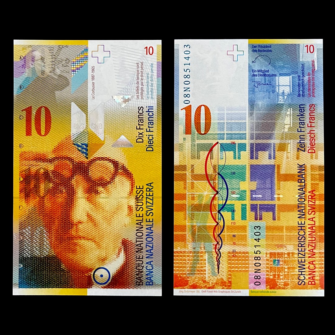 Switzerland 10 Francs Banknote/Currency In Uncirculated Condition By