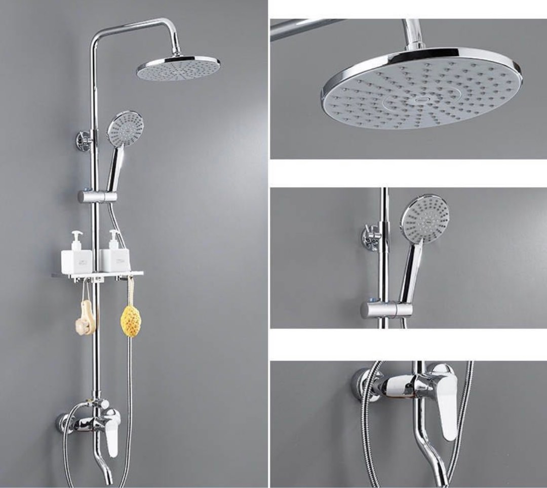 304 Stainless Steel Rain shower set, Furniture & Home Living, Bathroom & Kitchen Fixtures on