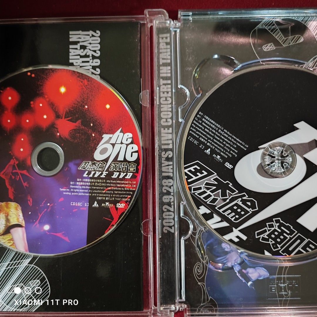 90％new 周杰倫Jay Chou THE ONE 演唱會LIVE DVD / 2002年BMG