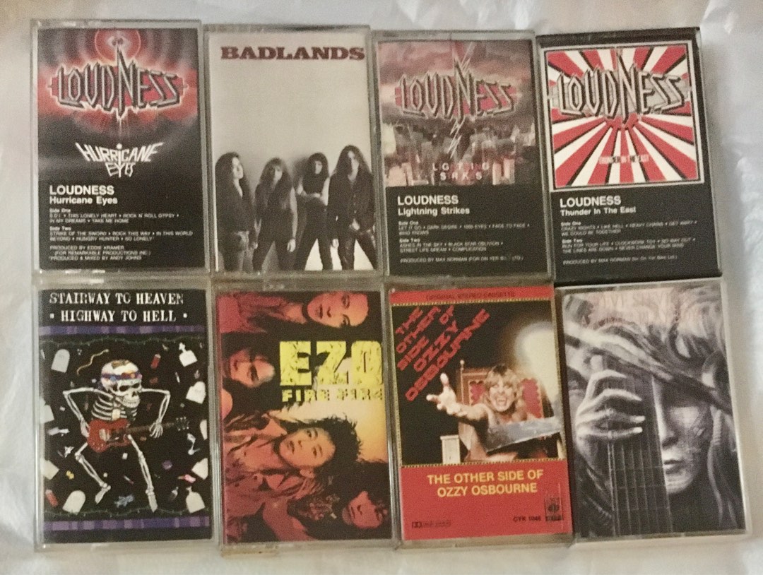 3盒$100 英文卡式帶OZZY OSBOURNE the other side LOUDNESS Lightning