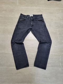 日本製 Rude Gallery black rebel slim cut black jeans