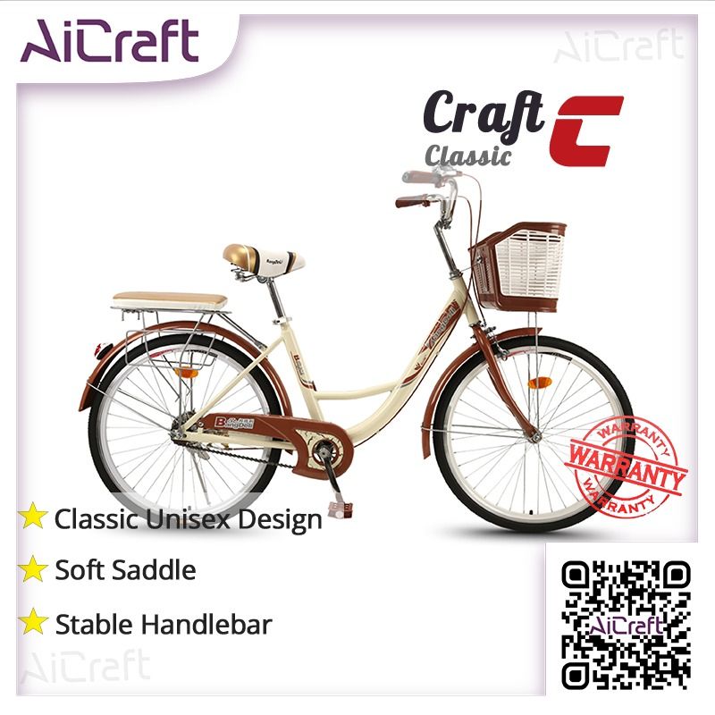 SG STOCK Craft C Bicycle Classic Unisex Ordinary Urban Retro Work Bike Lightweight Adult Male Female Student Sports Equipment Bicycles Parts Bicycles on Carousell