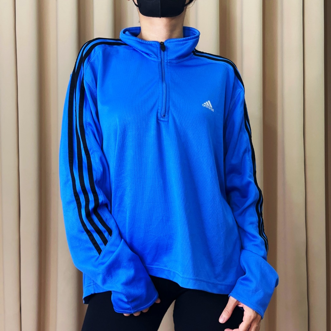ADIDAS CLIMALITE Half Zip Sweater Quarter Zip Jacket Sport Men s