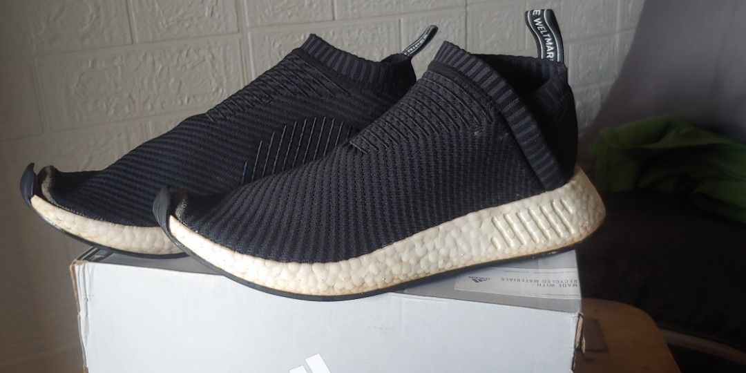 Adidas NMD CS2 Core Black Blue and Orange CQ2372 Men s Fashion