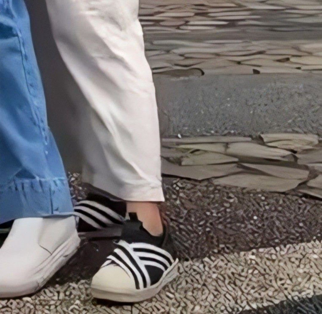 Superstar slip deals on kaki
