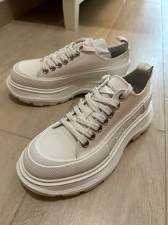 Alexander McQueen Tread slick sneakers 小白鞋