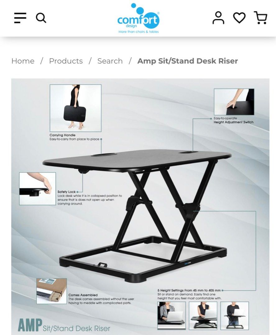 SIT/STAND DESK RISER for LAPTOP, Computers & Tech, Desktops on Carousell