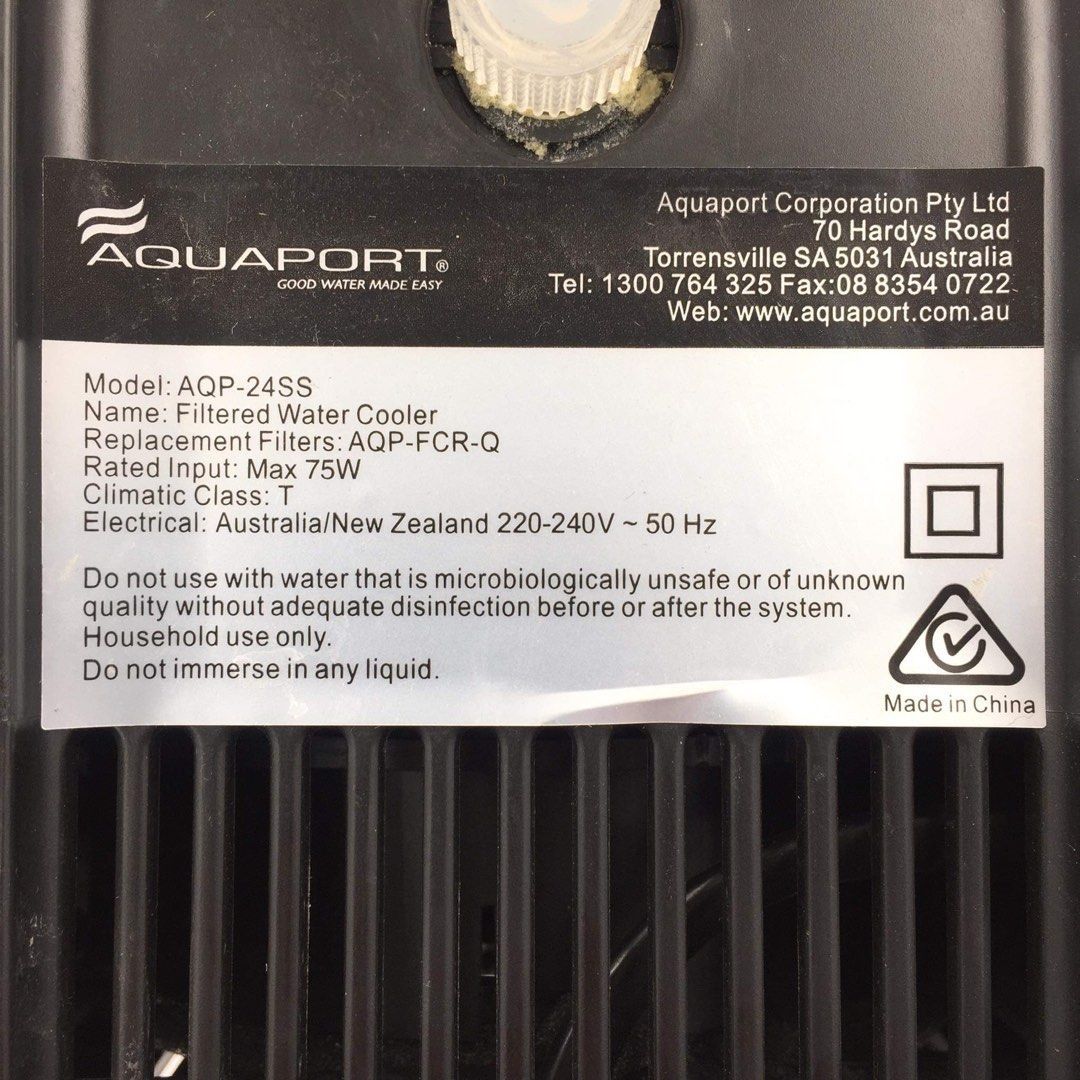 AQUAPORT Filtered Water Cooler (220volts) on Carousell