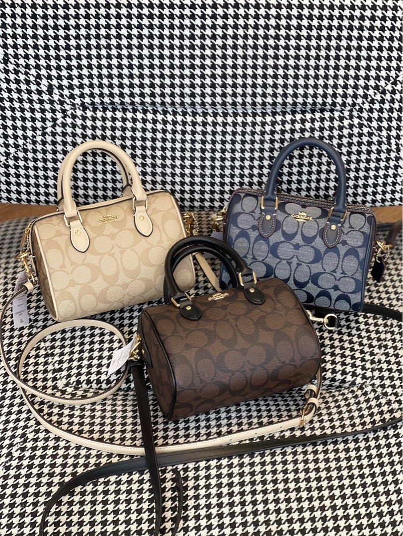 Coach leather mini online bennett shoulder bag handbag