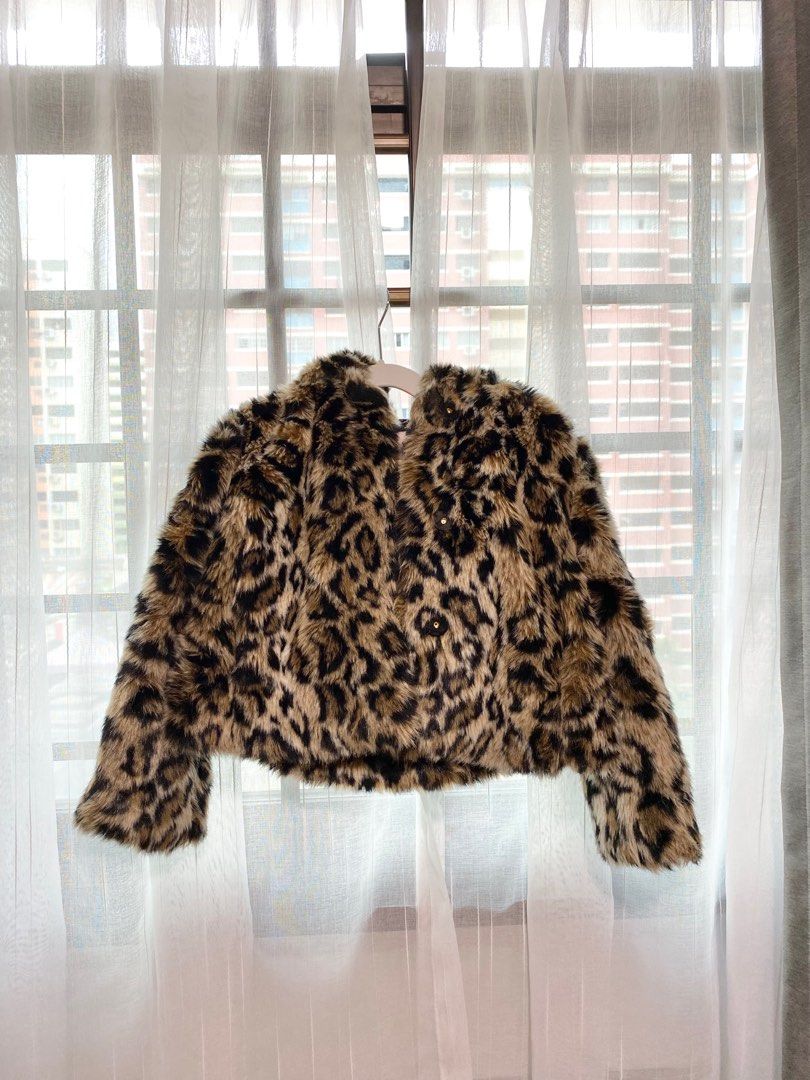 Girls fake outlet fur jacket