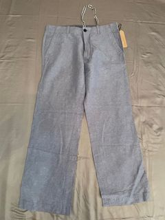 BANANA REPUBLIC Blue Linen Cotton Chino Pants (31)