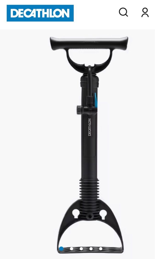 Bicycle floor pump Btwin 100 for quick sale Sports Equipment Bicycles Parts Parts Accessories on Carousell
