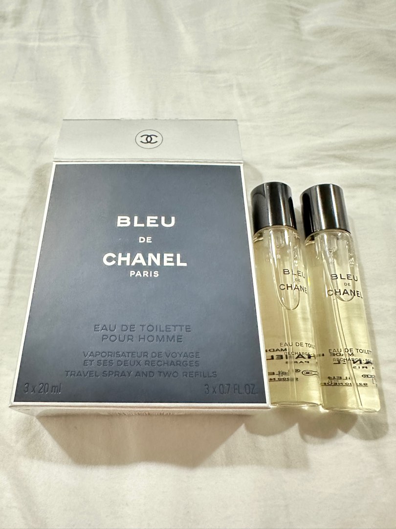 Chanel Bleu De Chanel Twist & Spray Eau De Toilette Refill 3x20ml/0.7oz
