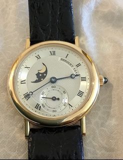 Breguet 18K moon phase watch