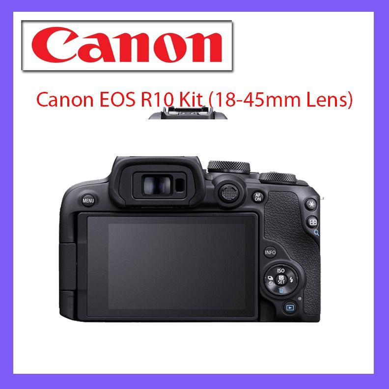 Canon EOS R10 Mirrorless Camera with 1845mm Lens, Photography, Cameras