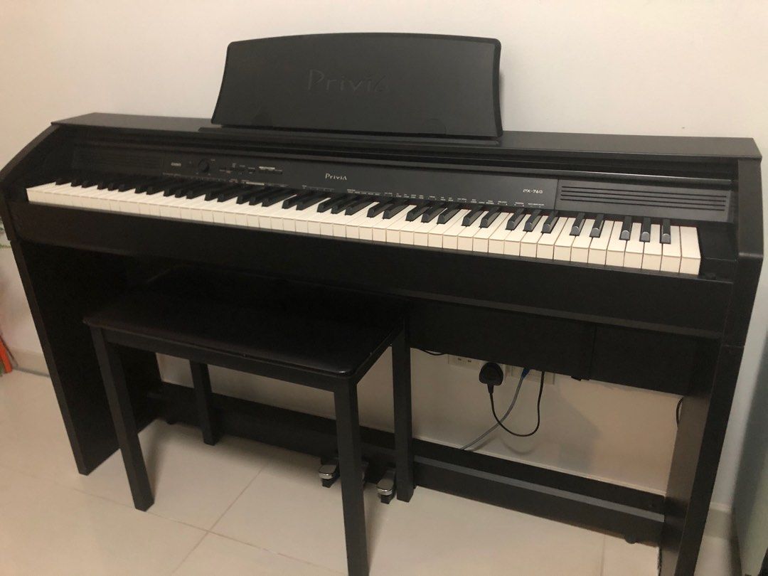 Casio Privia PX760 digital piano, Hobbies & Toys, Music & Media