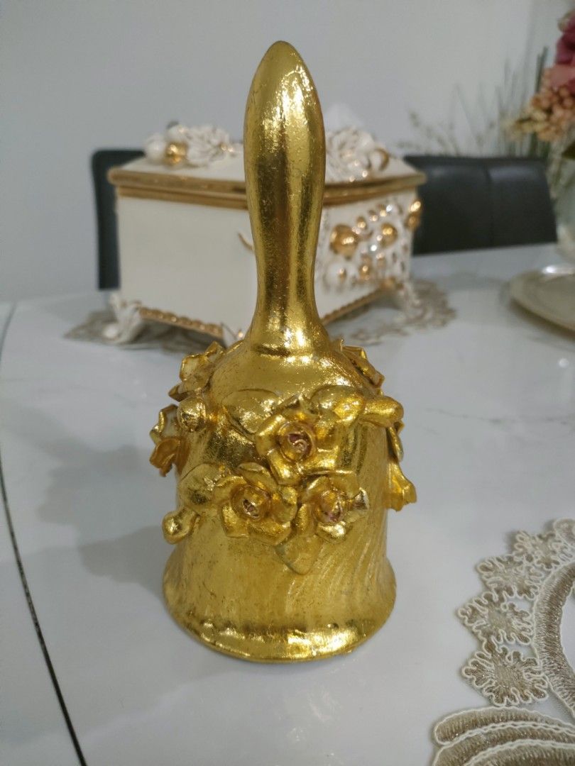Ceramic Golden Bell, Furniture & Home Living, Home Decor, Other Home